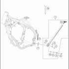 2021 KTM 350 XCF-W Chassis Side   /   center stand