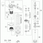 2021 KTM 150 SX Chassis Амортизатор в разборе