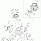 2021 KTM 300 XC TPI Engine Цилиндр,головка цилиндров