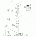 2021 KTM 125 XC Chassis Тормозной цилиндр задний