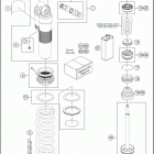 2021 KTM 125 XC Chassis Амортизатор в разборе