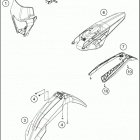 2021 KTM 300 XC-W TPI Chassis Обтекатель , крылья
