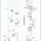 2021 KTM 50 SX Chassis Передняя вилка