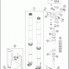 2021 KTM 250 SX Chassis Передняя вилка