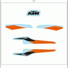 2021 KTM 65 SX Chassis Наклейки
