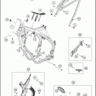 2021 KTM 125 XC Chassis Рама