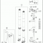 2021 KTM 300 XC-W TPI Chassis Передняя вилка