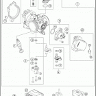2021 KTM 500 XCF-W Engine Корпус Дросселя