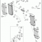 2021 KTM 500 XCF-W Engine Система охлаждения