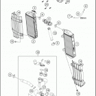 2021 KTM 350 XCF-W Engine Система охлаждения