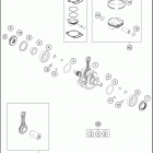 2020 250 XC-F ENGINE Коленвал и поршень