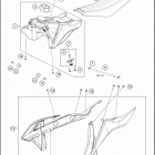 2021 KTM 50 SX MINI Chassis Tank, seat