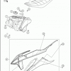 2020 350 SX-F CHASSIS Tank, seat