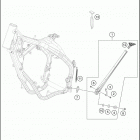2021 KTM 300 XC-W TPI Chassis Side   /   center stand