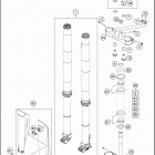 2021 KTM 450 SX-F Chassis Передняя вилка