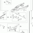 2021 KTM 500 EXC-F Chassis Бугель
