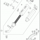 2021 KTM 250 XC-F Chassis Глушитель