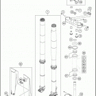 2021 KTM 125 XC Chassis Передняя вилка