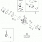 2020 350 XC-F ENGINE Коленвал и поршень