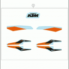 2021 KTM 50 SX MINI Chassis Наклейки