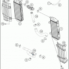 2020 250 XC-F ENGINE Система охлаждения