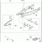 2021 KTM 250 XC-F Chassis Бугель