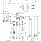 2021 KTM 125 XC Chassis Передняя вилка