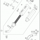 2019 350 XC-F CHASSIS Глушитель