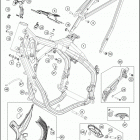 2021 KTM 250 XC TPI Chassis Рама