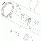 2021 KTM 50 SX Chassis Переднее колесо