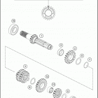 2020 150 SX ENGINE Трансмиссия-ведомый вал