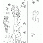 2021 KTM 125 XC Chassis Передний суппорт