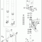 2021 KTM 65 SX Chassis Передняя вилка