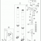 2020 250 XC TPI CHASSIS Передняя вилка