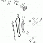 2021 KTM 500 XCF-W Engine Газо-распределительный механизм