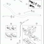 2021 KTM 125 XC Chassis Руль