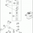 2021 KTM 50 SX MINI Chassis Тормозной цилиндр задний