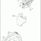 2021 KTM 250 SX Chassis Обтекатель , крылья