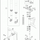 2021 KTM SXE-5 Chassis Передняя вилка