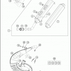 2020 250 XC TPI CHASSIS Глушитель