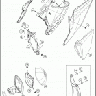 2021 KTM 500 XCF-W Chassis Воздушный фильтр
