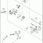 2021 KTM 125 XC Chassis Задний суппорт