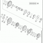 2020 250 XC-F ENGINE Трансмиссия 2-контрпривод