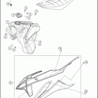 2019 250 XC-F CHASSIS Tank, seat