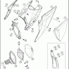 2021 KTM 250 XC-F Chassis Воздушный фильтр