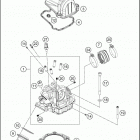 2021 KTM 500 XCF-W Engine Головка цилиндров