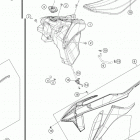2021 KTM 125 XC Chassis Tank, seat