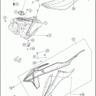 2020 250 SX CHASSIS Tank, seat