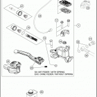 2020 500 EXC-F CHASSIS Front brake control