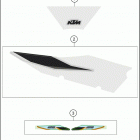 2021 KTM 125 XC Chassis Наклейки